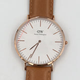 Brown Leather Watch [ PREMIUM MATERIALS] - Photo 3