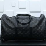 L*V Keepall Bandouliere Travel Bag Black - Photo 6
