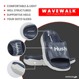 Hush Puppies Wave-walk Thunder Slides (Blue White) - Photo 1