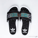 Adillete Boost Slide White Black Green (Premium) - Photo 20