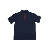 Moncler Dark Blue Logo Motif Polo T-Shirt - Photo 1
