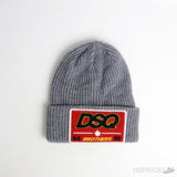 DSQ 64 Brothers 95 Patch Logo Grey Beanie - Photo 1
