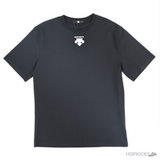 Descente Logo Reflected Printed Black T-Shirt (Imported Premium Finish) - Photo 1