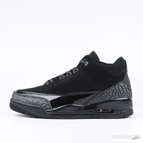 Air Jordan 3 "Black Cat" (Dot Perfect)
