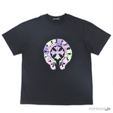 Chrome Hearts Horse Shoe Logo Printed Black T-Shirt (Imported Premium Finish) - Photo 1