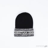 Dior Stripe Hat, Scarf Set Black and Grey - Photo 2