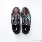 Air Jordan 1 Low Slip Shiny Black Red (Premium Plus Batch) - Photo 11