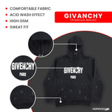 G*venchy Black Paris Logo Destroyed Hoodie - Photo 8