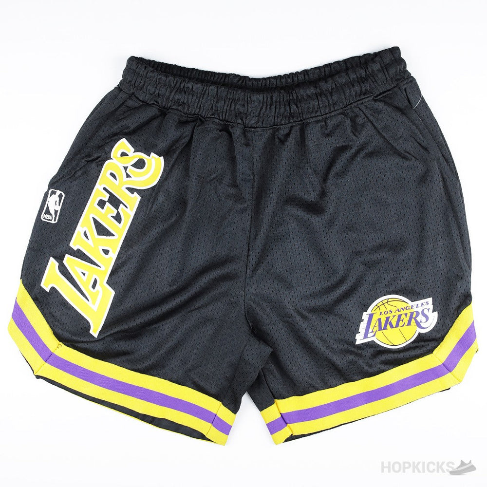 Lakers NBA Yellow and Blue Strips Shorts | Original Product