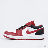 Air Jordan 1 Low 'Bulls' Gym Red White Black - Photo 1