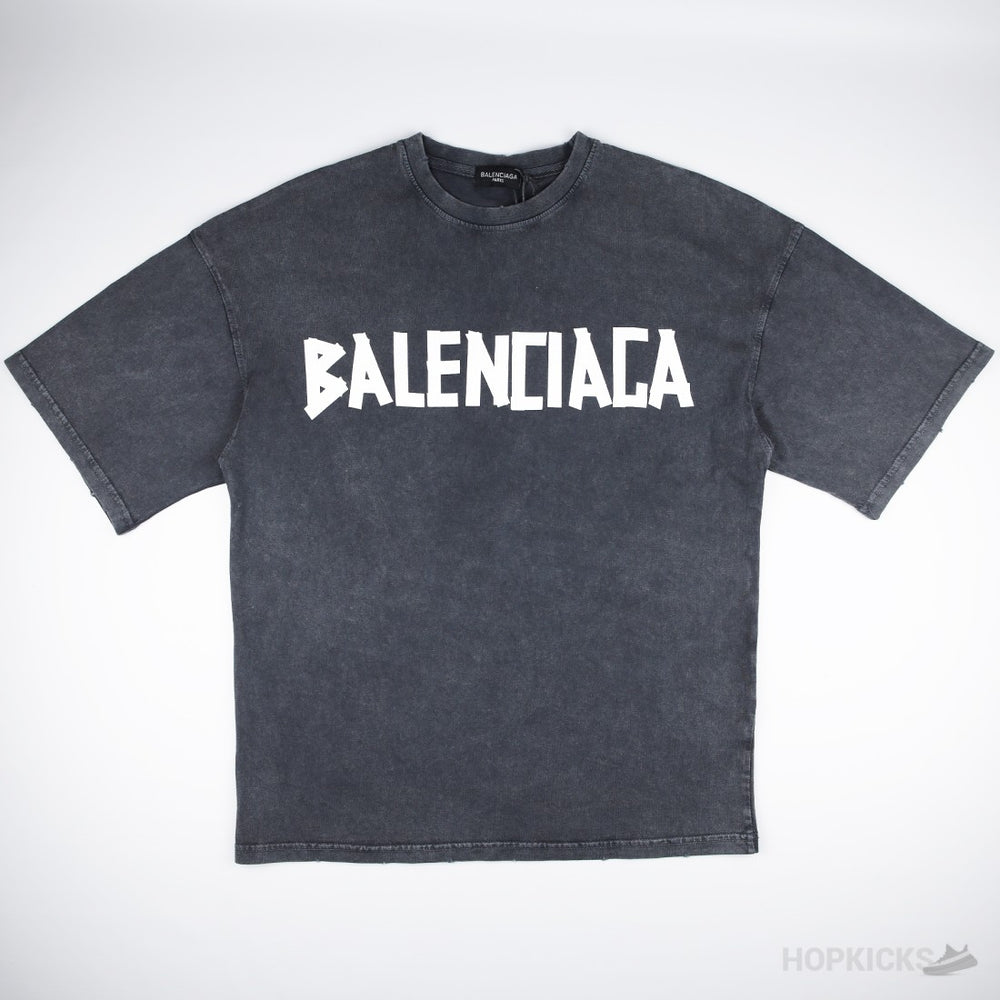 Balenciaga Tape Type Charcoal T-shirt