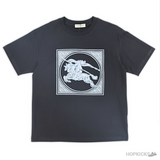 Burberry Square Horsery Printed Black T-Shirt (Imported Premium Finish) - Photo 1