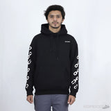 Off-White Chain Link Arrows Motif Drop Shoulder Hoodie - Photo 5