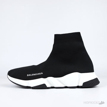 Bale*ciaga Speed 2.0 Graffiti Recycled Knit Black White