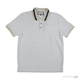 GG Stretch White Cotton Polo Shirt (Dot Perfect) - Photo 1
