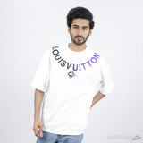 LV Necklace White T-Shirt - Photo 2