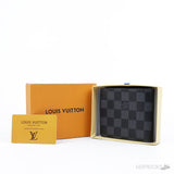 Louis Vuitton Black Bifold Wallet in the Damier Ebene pattern - Photo 7