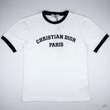 CD White and Black Cotton and Linen Shirt - Photo 1
