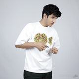 Palm Angels Leopard Bear Classic White T-Shirt - Photo 2
