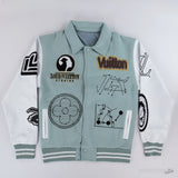 Louis Vuitton Varsity Leather Blouson Aqua - Photo 1