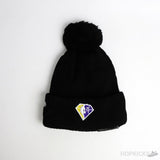 New Era LA Leakers Bobble Black Beanie - Photo 2
