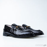 Men's Gucci Jordaan Crocodile Loafer Black (Dot Perfect) - Photo 8