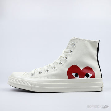 Play X Converse CT Low White (Dot Perfect) (Slightly Stained)