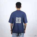 Givenchy Front Side Printed Blue T-Shirt (Economy Batch) - Photo 4