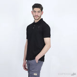 LV Plain Black Polo Shirt - Photo 7