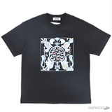Hermes Multiple Horses Printed Black T-Shirt (Imported Premium Finish) - Photo 1