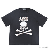 Mastermind Skull Printed Distressed Black T-Shirt (Imported Premium Finish) - Photo 1
