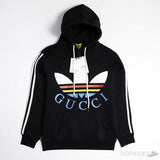 Gucci x Adidas Cotton Black Multicolor Hoodie - Photo 1