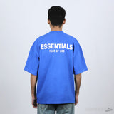 Essential Fear Of God Printed Blue T-Shirt (Economy Batch) - Photo 5