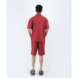 Off-White Maroon Shirt and Shorts (Economy Batch) - Photo 7