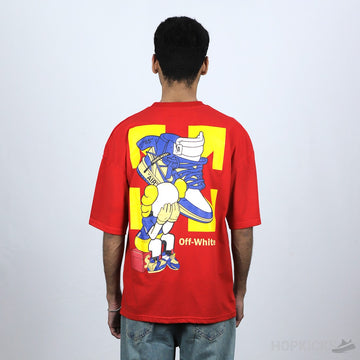 Off-White X Jordan Red T-Shirt (Economy Batch)