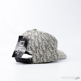 Dior Golden Monogram Logo Grey Cap - Photo 2