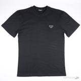 Prada Metal Logo Black T-Shirt - Photo 1