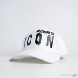 Dsquared2 Icon Paint Drip White Cap - Photo 1