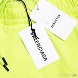 Bale*ciaga Neon Green Shorts - Photo 6