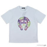 Chrome Hearts Horse Shoe Logo Printed White T-Shirt (Imported Premium Finish) - Photo 1