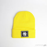 New York Yankees Patch Logo Yellow Beanie - Photo 1