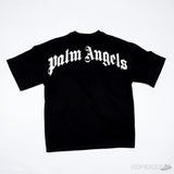 Palm Angels Classic Logo Print Black Tee - Photo 1