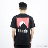 Rhude Sundry Red Logo Print T-Shirt - Photo 1