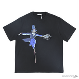 Loewe x Studio Ghibli Howl's Moving Castle Turnip Hud Black T-Shirt (Imported Premium Finish) - Photo 1