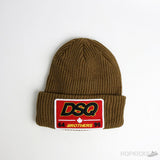 DSQ 64 Brothers 95 Patch Logo Brown Beanie - Photo 1