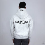 Fear of God Essentials Relaxed Hoodie Dark Oatmeal - Photo 4