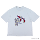 Moncler Bunny Printer White T-Shirt (Imported Premium Finish) - Photo 1