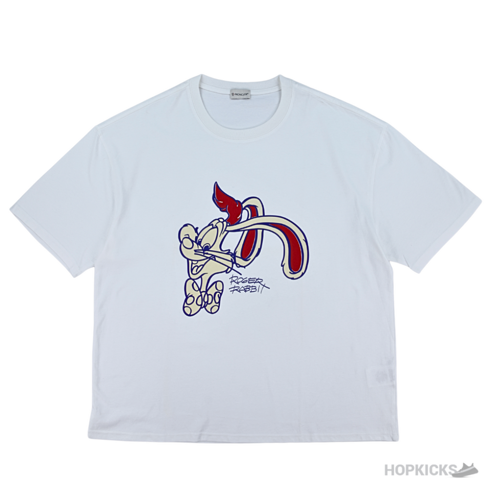 Moncler Bunny Printer White T-Shirt (Imported Premium Finish)
