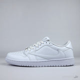 Travis Scott x Air Jordan 1 Low "White Party" (Dot Perfect) - Photo 1