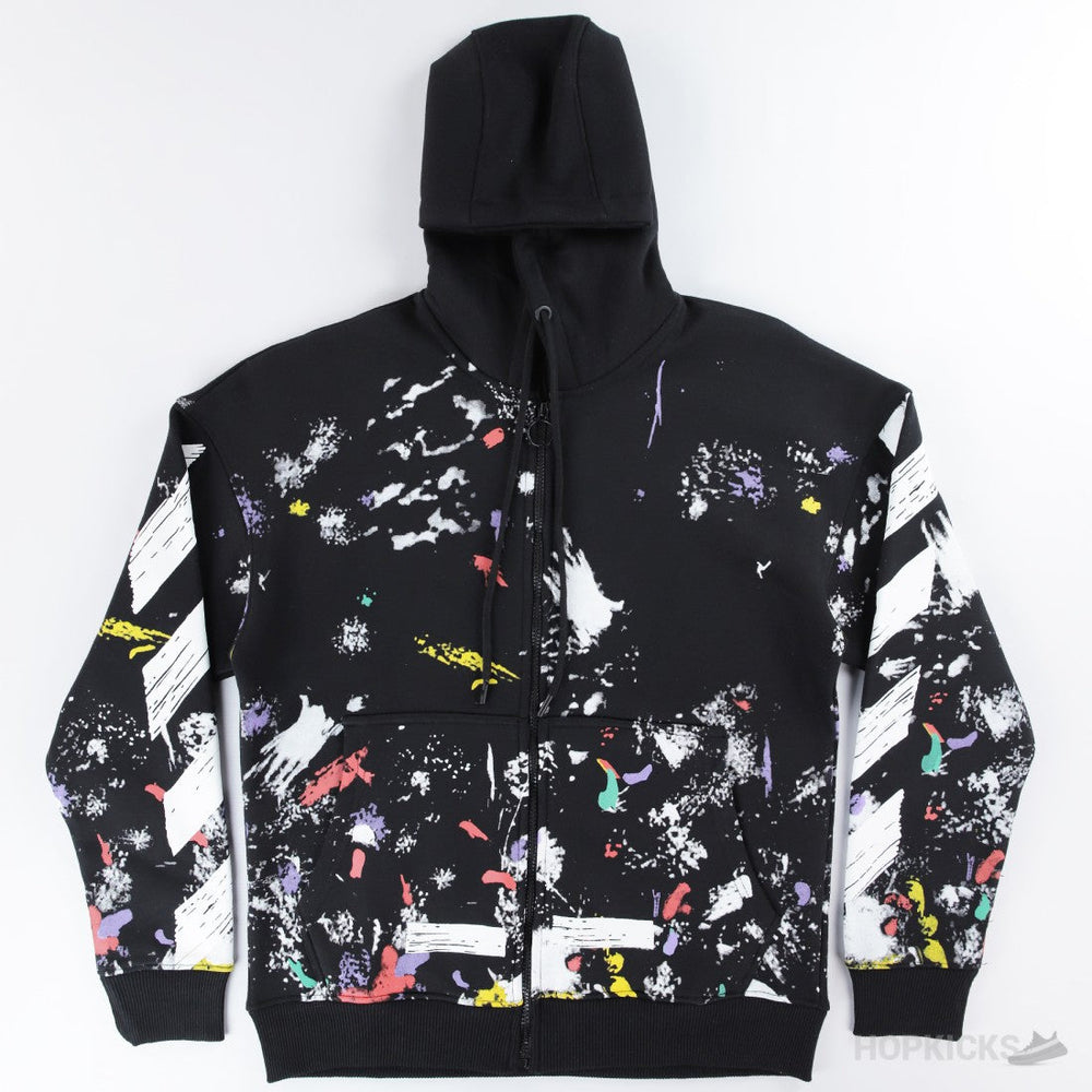 OFF-WHITE Galaxy Brushed Zip Up Hoodie